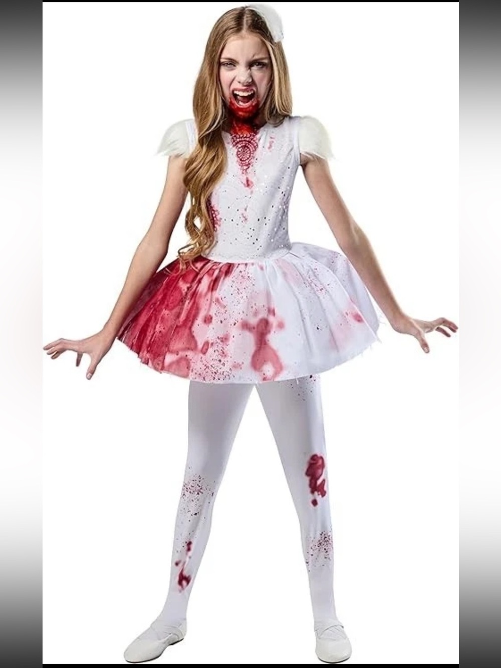Rubies ABIGAIL Horror Halloween Costume Girls Medium Size 7/8 Bloody Ballerina - Picture 5 of 5